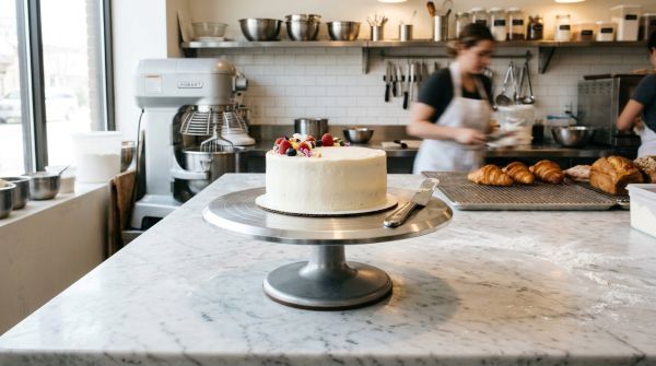 5 raisons d'utiliser un plateau tournant dans votre pâtisserie