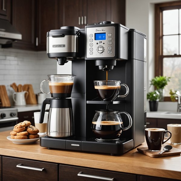 Quels sont les avantages d'une cafetière avec double compartiment pour des arômes distincts?